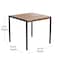 Flash Furniture Faux Teak Patio Set - 35" SQ Table & 2 Chairs XU-DG-810060362-GG - alternate 7